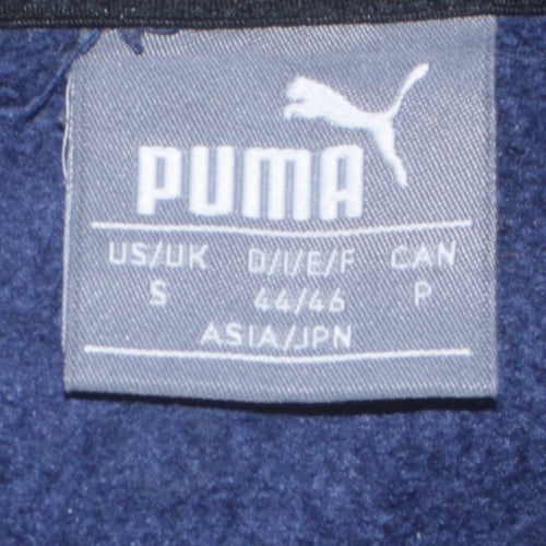 Puma Men's Blue Pullover Hoodie Small Sports Fleece Sweatshirt