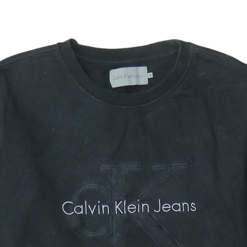 Calvin Klein Jeans Men’s Black XL Pullover Sweatshirt