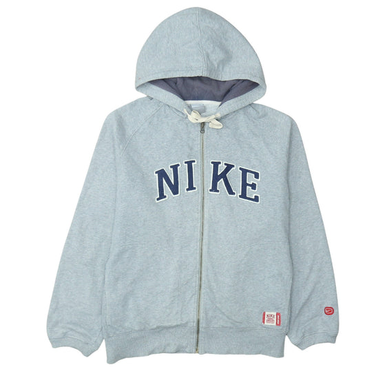 Nike Men's Grey Full Zip Hoodie L Graphic Sportswear
