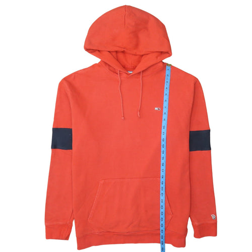Tommy Jeans Men's Red XL Pullover Hoodie Classic Style