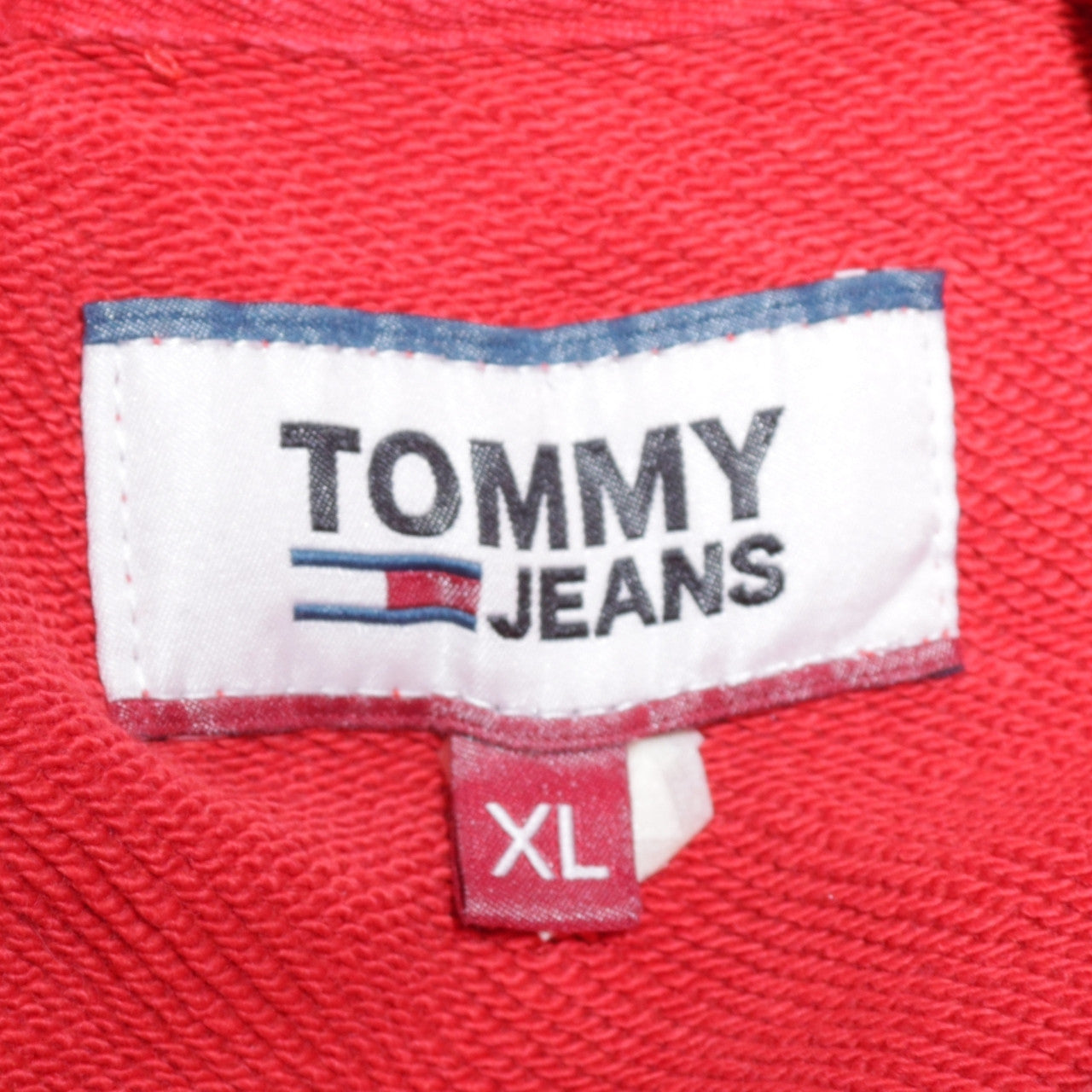 Tommy Jeans Men's Red XL Pullover Hoodie Classic Style