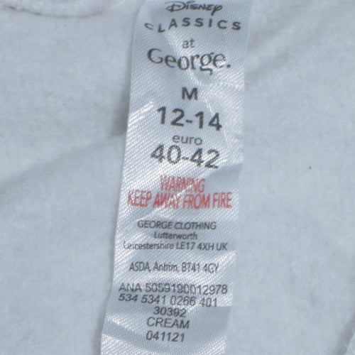 Disney Classics at George Women’s White Tinker Bell Sweatshirt Size M 12-14