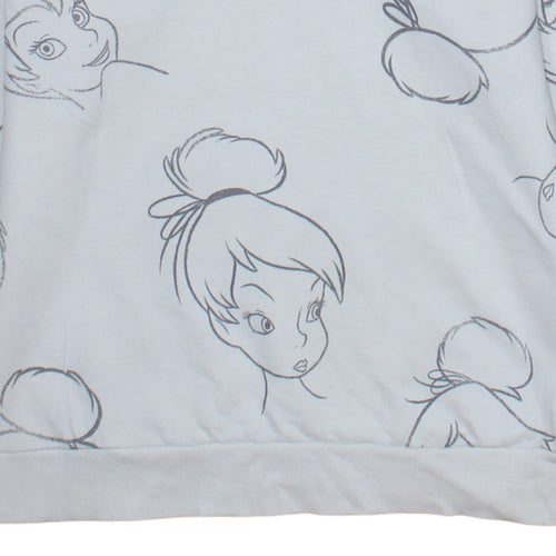 Disney Classics at George Women’s White Tinker Bell Sweatshirt Size M 12-14