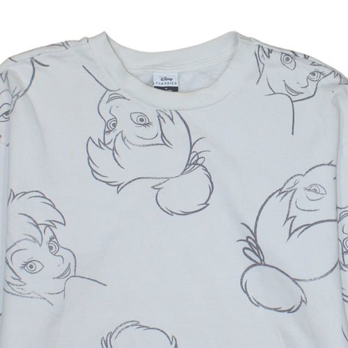 Disney Classics at George Women’s White Tinker Bell Sweatshirt Size M 12-14