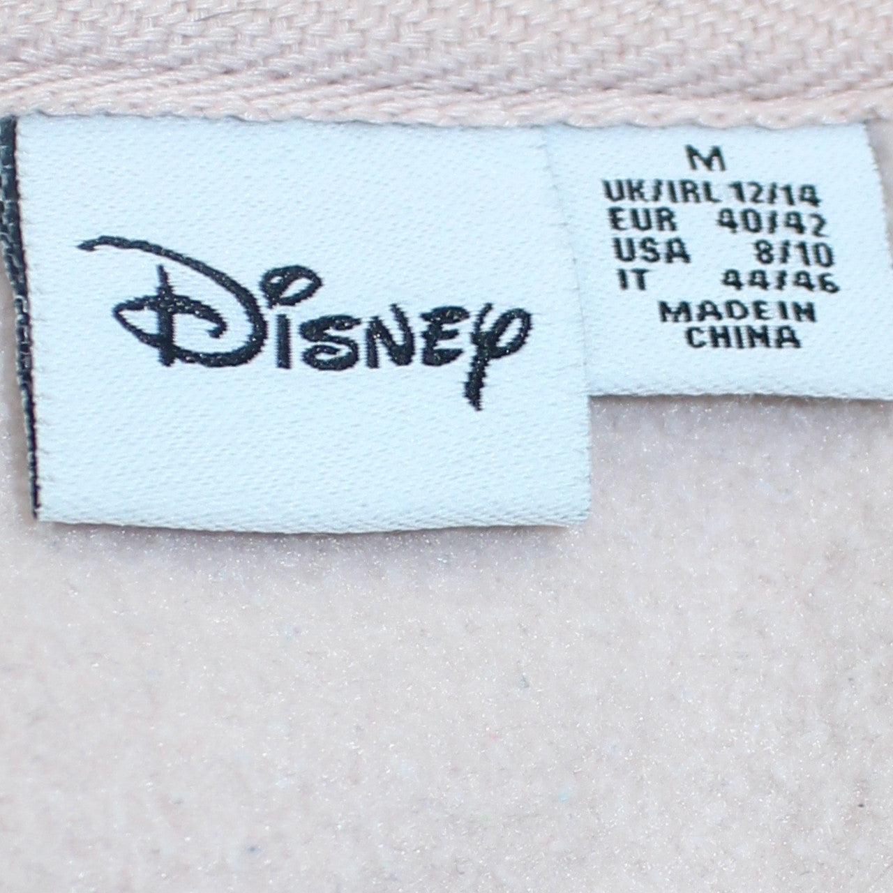 Disney Women Beige Minnie Mouse Pullover Sweatshirt Size M 12/14