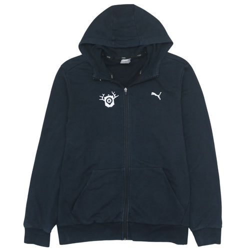 Puma Men's Blue Full Zip Hoodie XL Regular Fit Sportswear