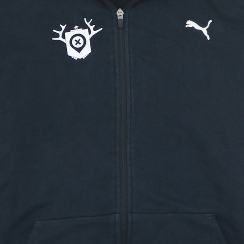 Puma Men's Blue Full Zip Hoodie XL Regular Fit Sportswear