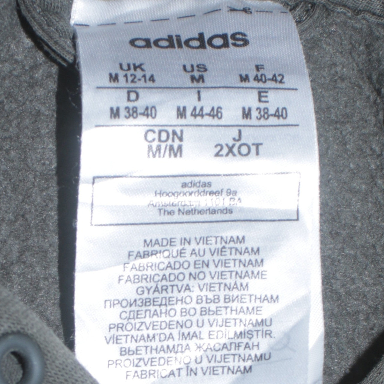 Adidas Womens Black Full Zip Hoodie UK 12-14 M Hooded Sweatshirt