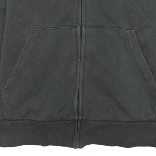 Adidas Womens Black Full Zip Hoodie UK 12-14 M Hooded Sweatshirt