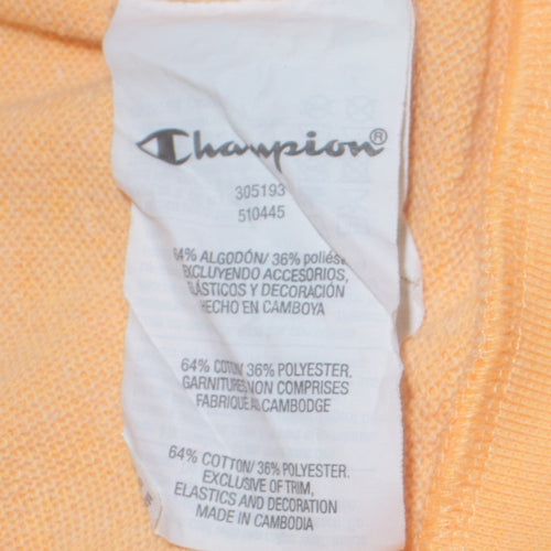 Champion Boys Orange Crew Neck Pullover Sweatshirt 13-14 Years