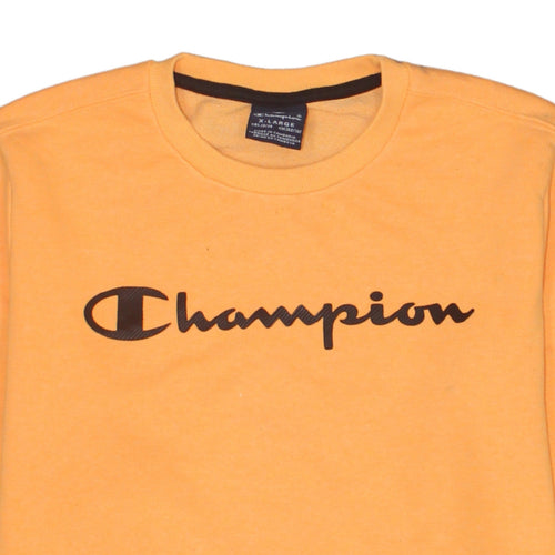 Champion Boys Orange Crew Neck Pullover Sweatshirt 13-14 Years