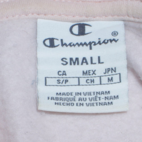 Champion Women's Pink Pullover Hoodie Small Cotton Blend Casual