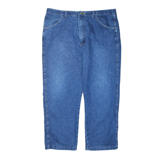Wrangler Men's Blue Regular Fit Straight Denim Jeans 38W 30L
