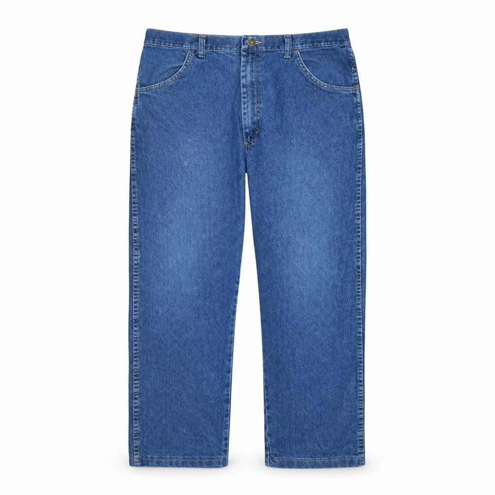 Wrangler Men's Blue Regular Fit Straight Denim Jeans 38W 30L