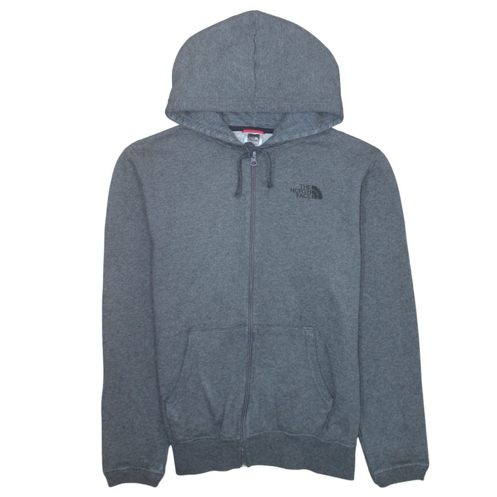 The North Face Mens Grey Full Zip Hoodie Size S Outdoor Fleece