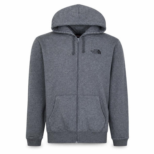 The North Face Mens Grey Full Zip Hoodie Size S Outdoor Fleece
