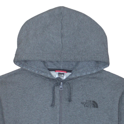 The North Face Mens Grey Full Zip Hoodie Size S Outdoor Fleece