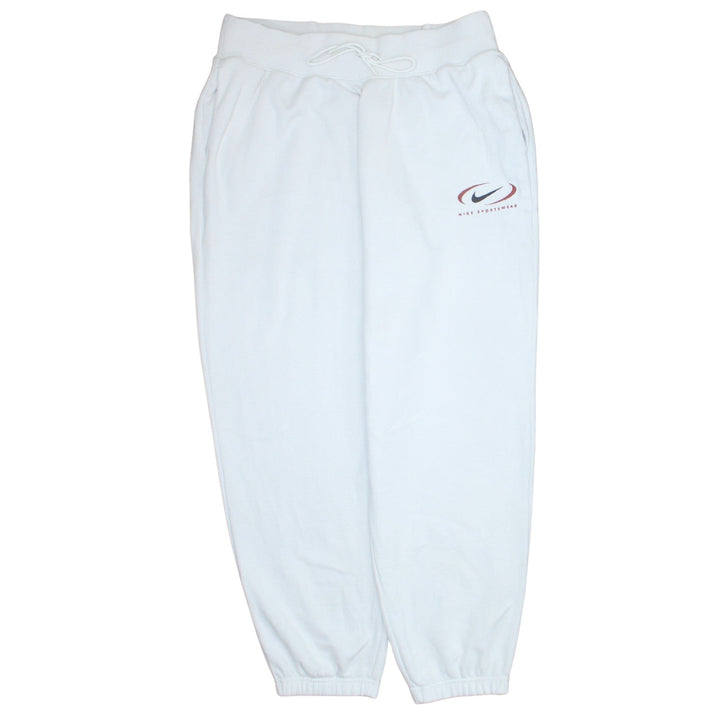 Nike Men's White XL Sweatpants Fleece Regular Fit Activewear Trousers
