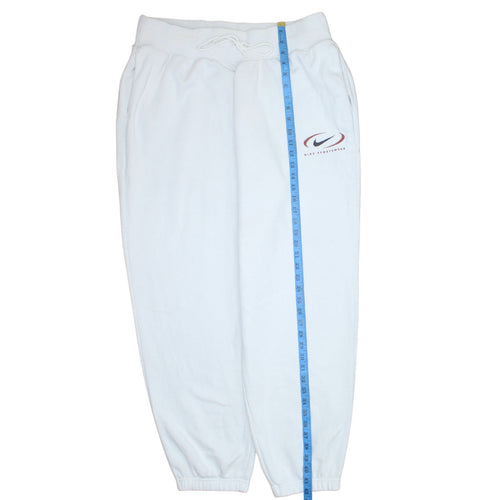 Nike Men's White XL Sweatpants Fleece Regular Fit Activewear Trousers