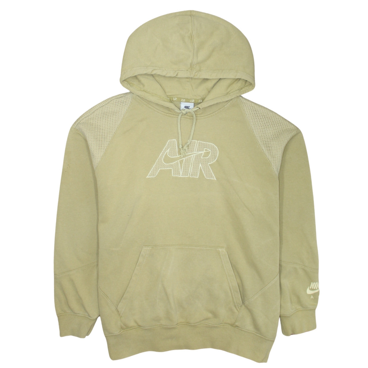 Nike Men's Beige Air Pullover Hoodie Size M Regular Fit