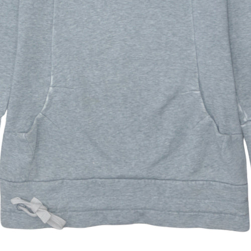 Puma Women's Grey Hooded Pullover Sweatshirt Size 8 UK