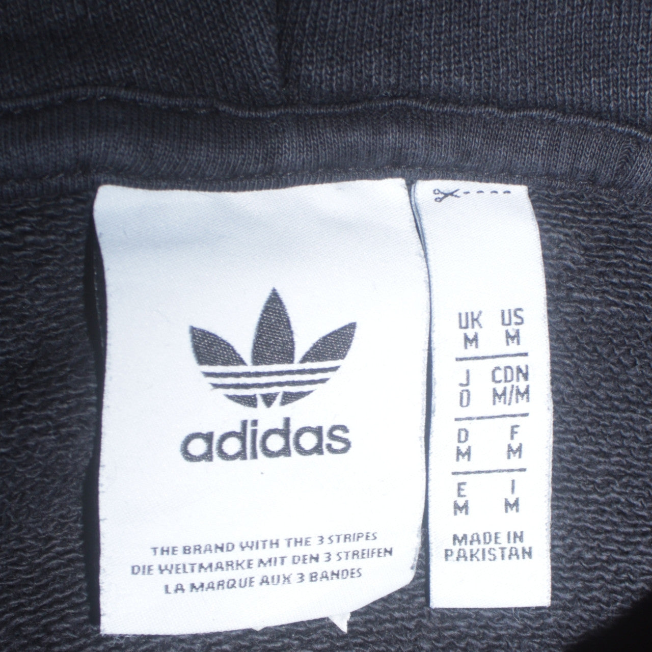 Adidas Men’s Black Pullover Hoodie M Logo Fleece Sportswear