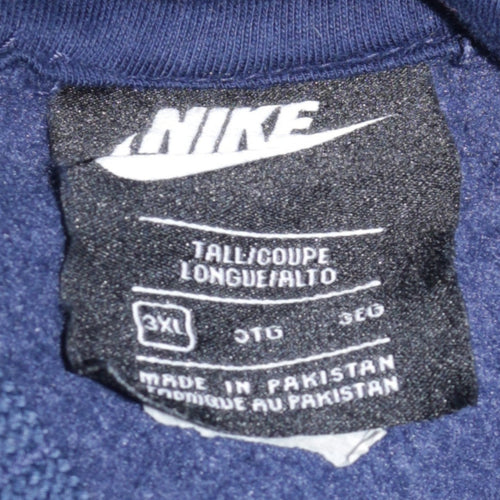 Nike Men's Navy Blue 3XL Tall Pullover Hoodie Sweatshirt