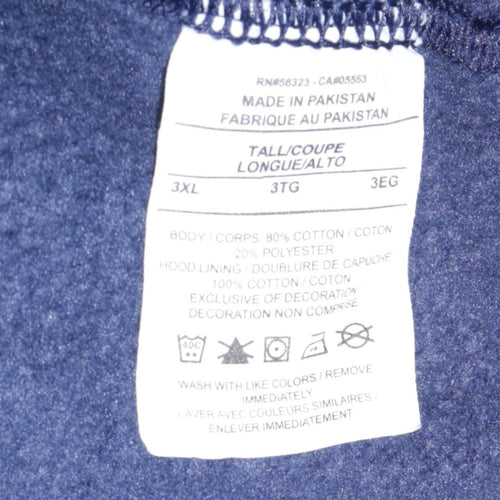 Nike Men's Navy Blue 3XL Tall Pullover Hoodie Sweatshirt