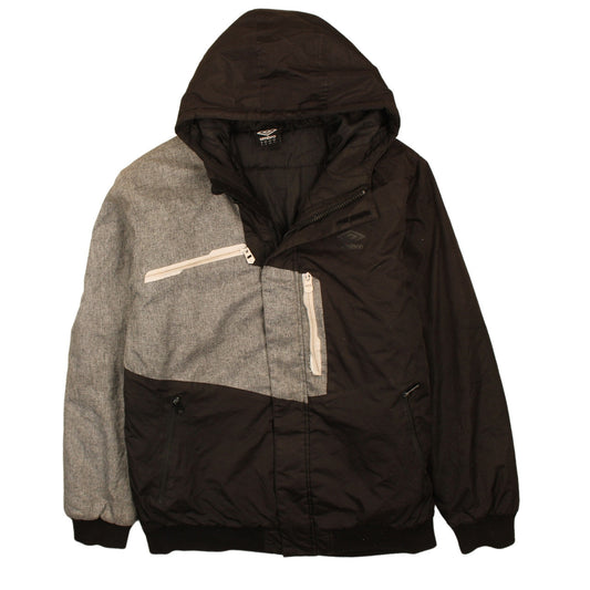 Umbro Men's Black XL Hooded Puffer Jacket Winter Coat