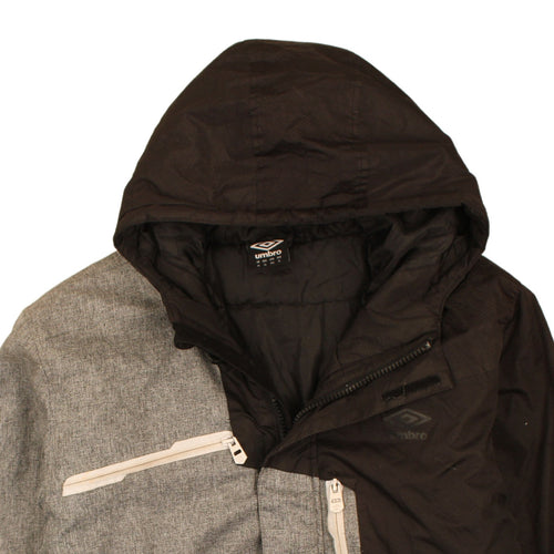 Umbro Men's Black XL Hooded Puffer Jacket Winter Coat