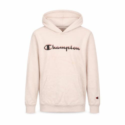Champion Boys Beige Pullover Hoodie 13-14 Years Logo Fleece Sweatshirt