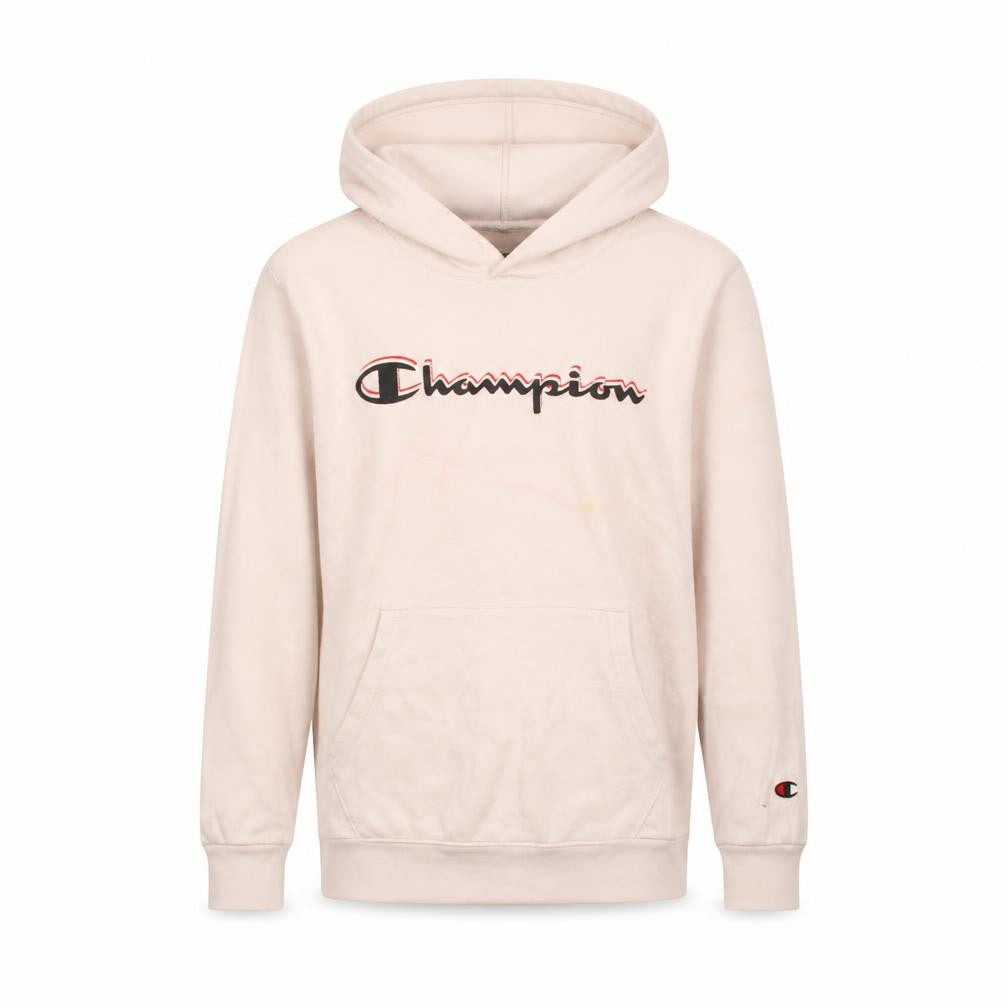 Champion Boys Beige Pullover Hoodie 13-14 Years Logo Fleece Sweatshirt