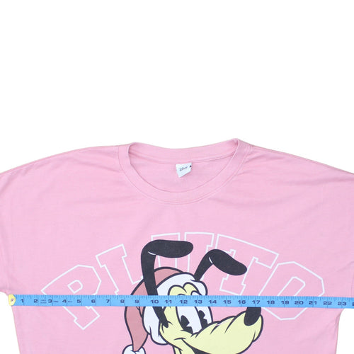 Disney Teens Pink Pluto Christmas Pullover Sweatshirt Size 10-12