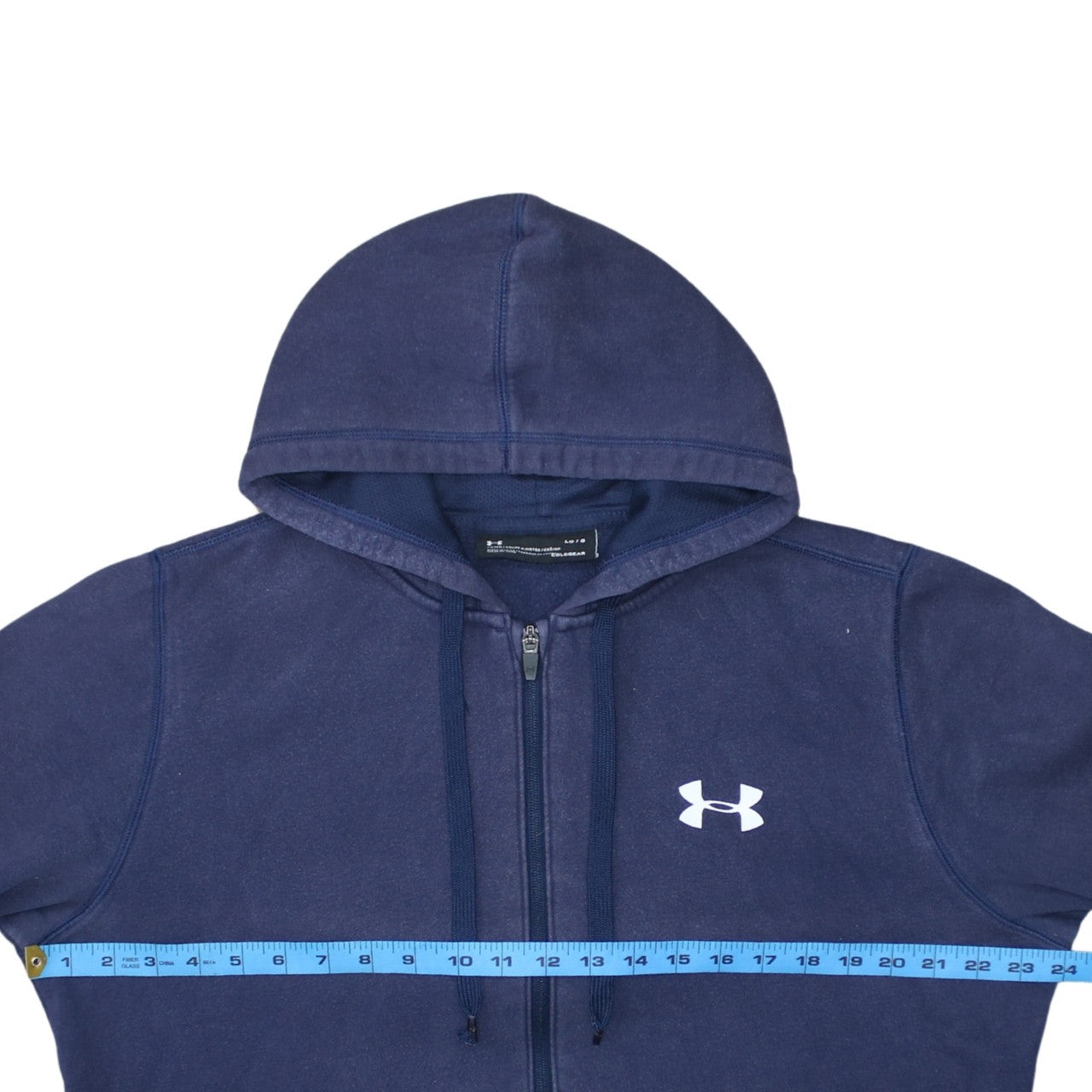 Under Armour Men's Navy Full Zip Hoodie Size L ColdGear