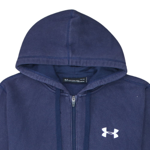 Under Armour Men's Navy Full Zip Hoodie Size L ColdGear