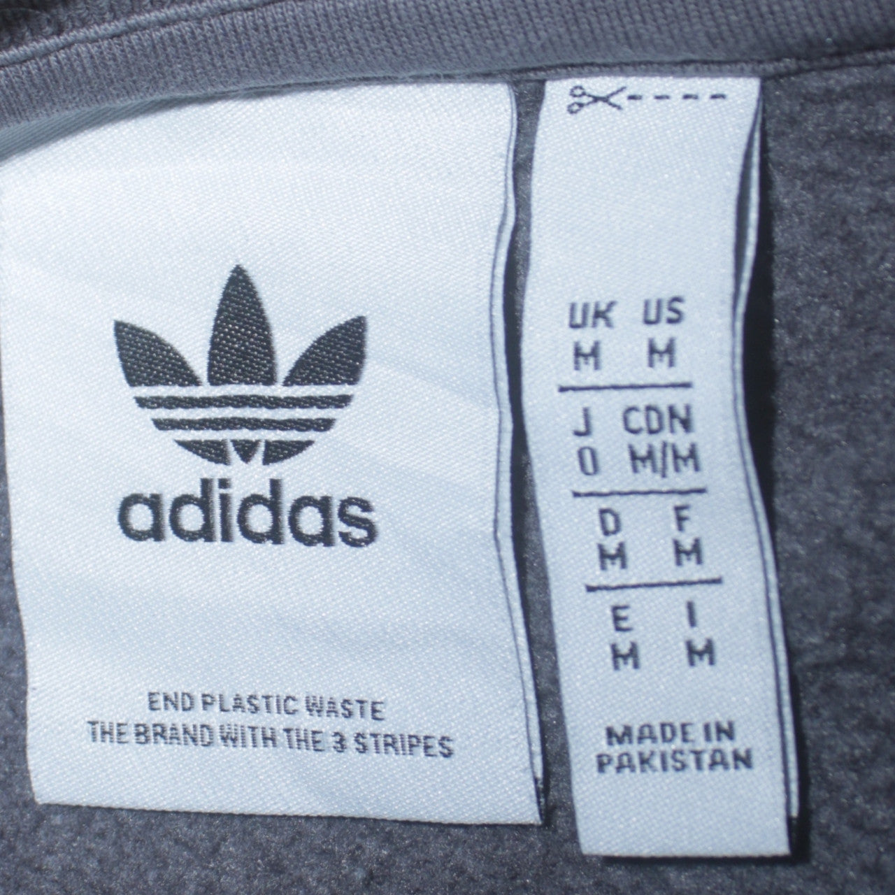 Adidas Men's Grey Crew Neck Sweatshirt M Pullover Fleece