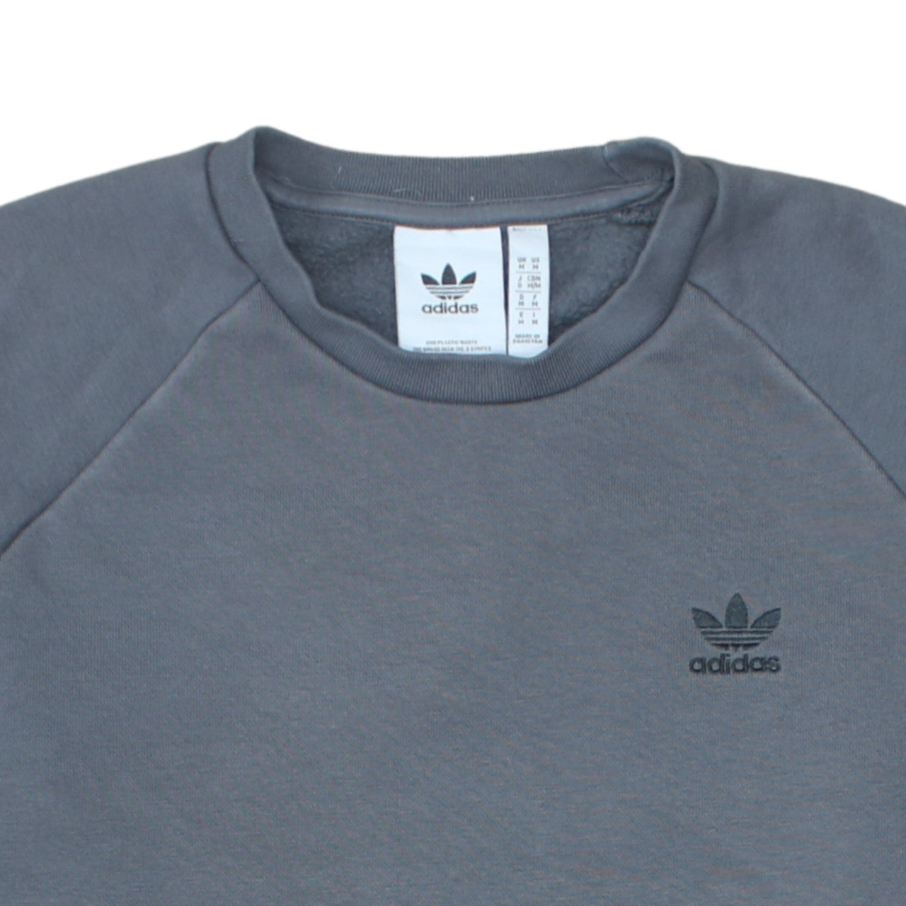 Adidas Men's Grey Crew Neck Sweatshirt M Pullover Fleece
