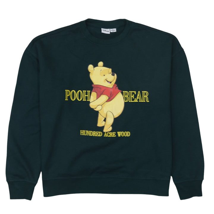 Disney Women's Green Winnie the Pooh Pullover Sweatshirt Size M