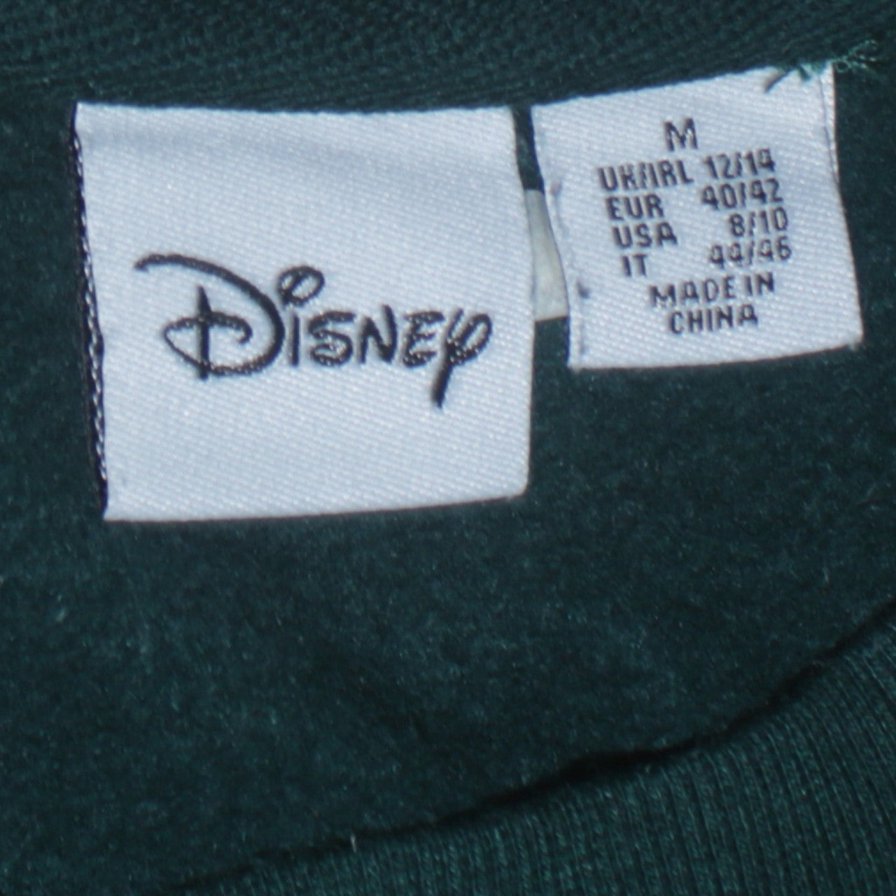 Disney Women's Green Winnie the Pooh Pullover Sweatshirt Size M