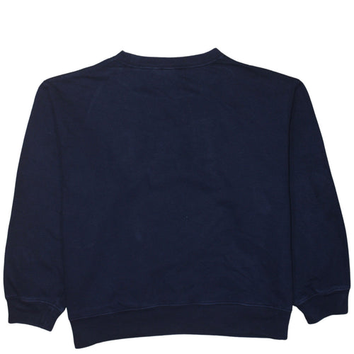 GAP Womens Navy Blue Logo Pullover Sweatshirt Size M