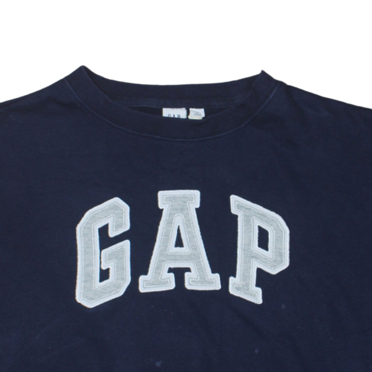 GAP Womens Navy Blue Logo Pullover Sweatshirt Size M