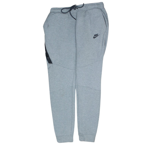 Nike Men's Grey Jogger Sweatpants L Drawstring Comfort Fit