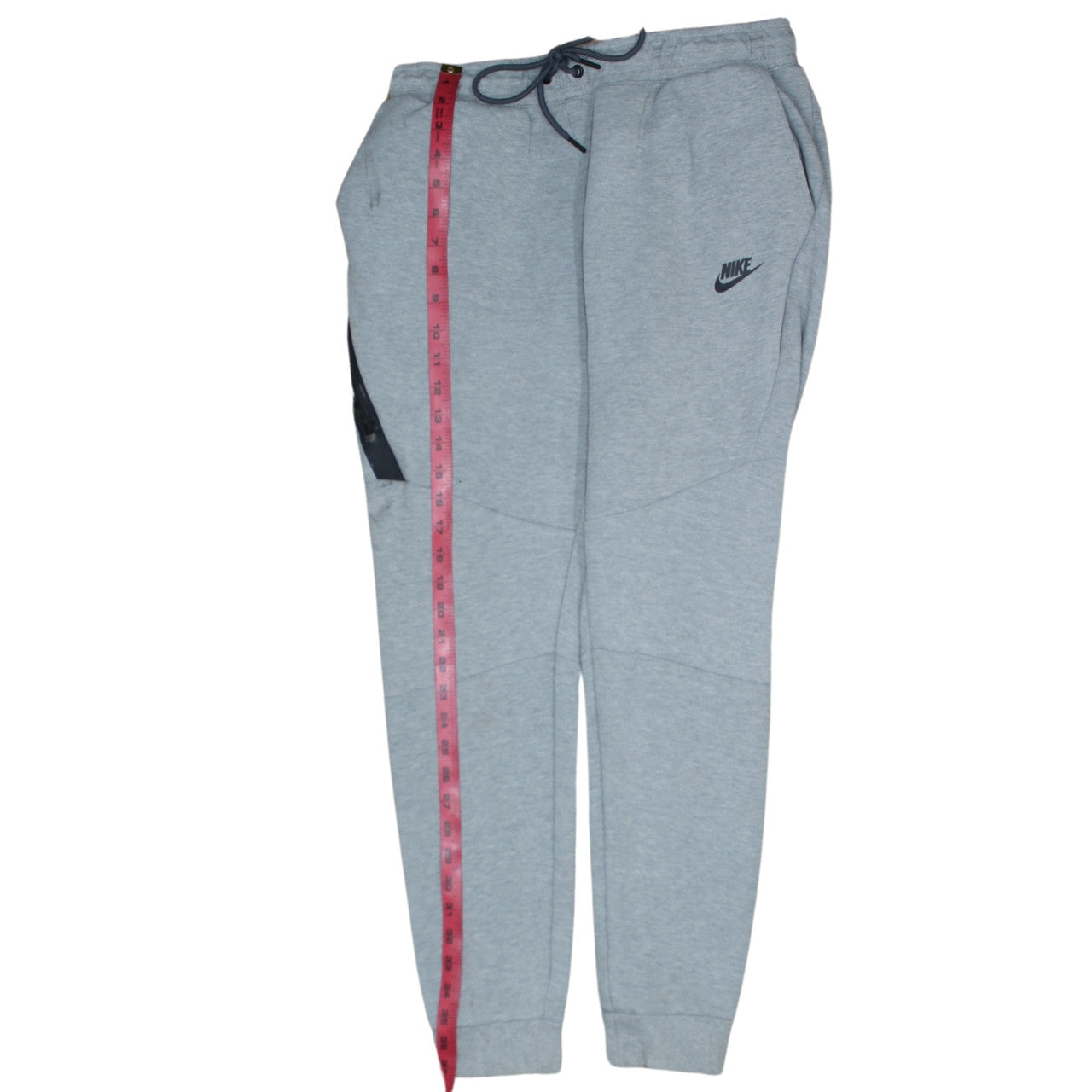 Nike Men's Grey Jogger Sweatpants L Drawstring Comfort Fit