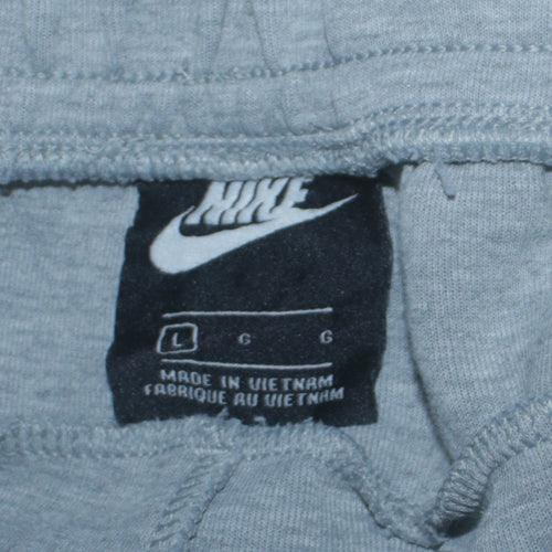 Nike Men's Grey Jogger Sweatpants L Drawstring Comfort Fit