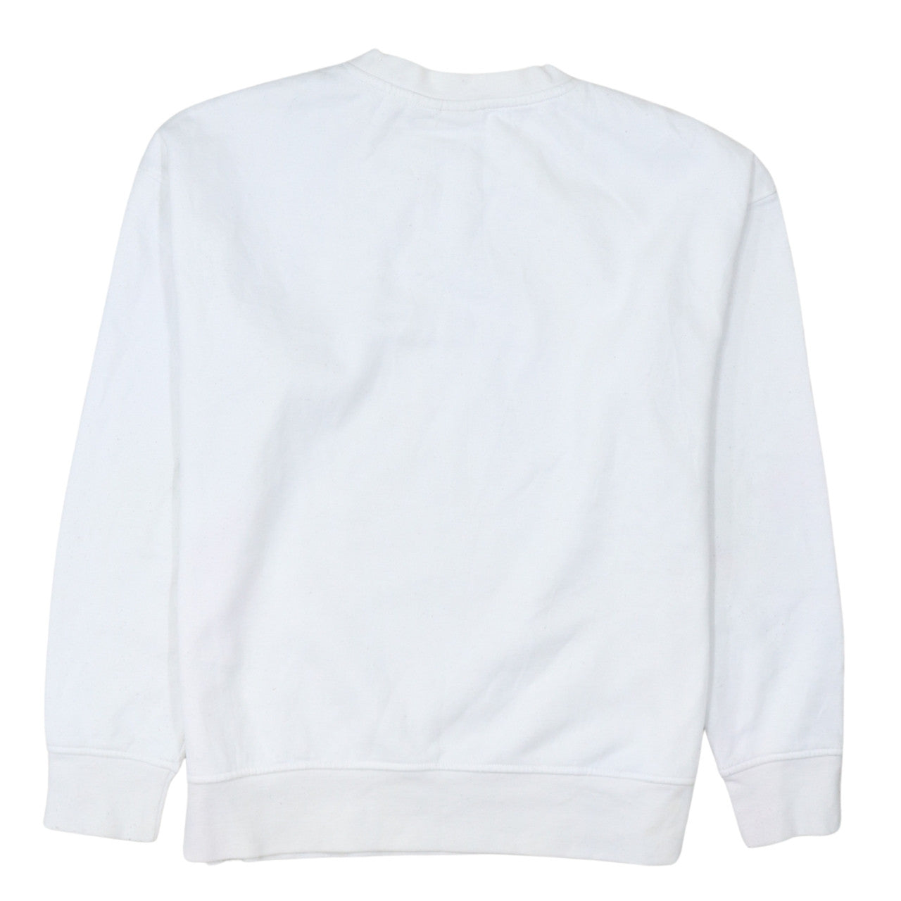 Disney Women White Mickey Mouse Graphic Cotton Sweatshirt Size S