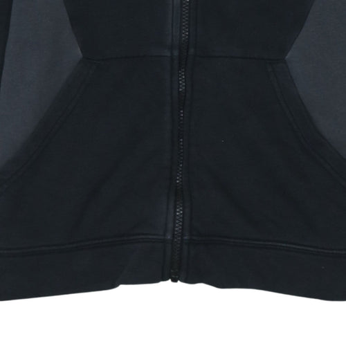 Nike Boys Black XL Full Zip Fleece Hoodie with Logo