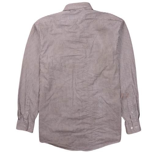 Polo Ralph Lauren Men's Brown Check Cotton Long Sleeve Shirt 15in Slim