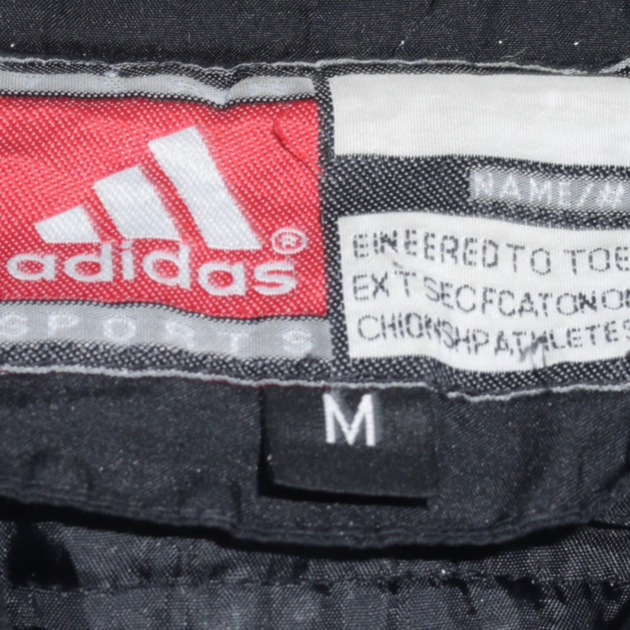 Adidas Men's Blue Black Retro Puffer Jacket Size M Winter Sportswear