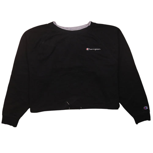 Champion Women's Black XL Crew Neck Pullover Sweatshirt