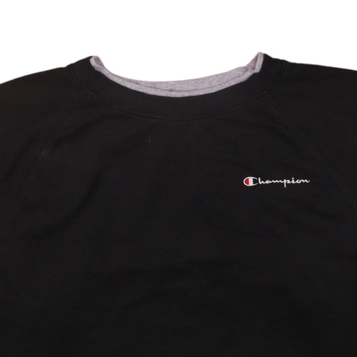 Champion Women's Black XL Crew Neck Pullover Sweatshirt